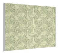 MuchoWow© Felt Boards For Walls 60x40 cm Acoustic Room Treatment Wall Panels Sound Decorative Panel Accessories Soundproof Noise Absorbing Palm forest - Tropical - Green