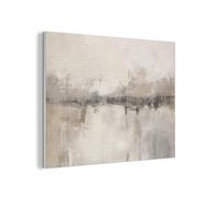 MuchoWow© Felt Panel 100x70 cm Room Style Piece Wallfillers Visual Display Decoration Wall Art Modern Art - Abstract - Beige