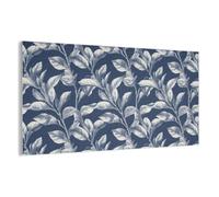 MuchoWow© Sound Proofing Panels 160x80 cm Acoustic Wall Decorative Sounds Proof Panel House Decor Decoration Soundproof Felt Boards Noise Absorbing Botanical - Pattern - Blue