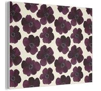 MuchoWow© Sound Proofing Panels 40x30 cm Acoustic Wall Decorative Sounds Proof Panel House Decor Decoration Soundproof Felt Boards Noise Absorbing Flowers - Watercolor - Purple