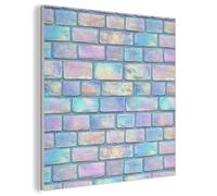 MuchoWow© Sound Proofing Panels 50x50 cm Acoustic Wall Decorative Sounds Proof Panel House Decor Decoration Soundproof Felt Boards Noise Absorbing Rainbow - Gloss - Stone