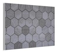 MuchoWow© Sound Proofing Panels 60x40 cm Acoustic Wall Decorative Sounds Proof Panel House Decor Decoration Soundproof Felt Boards Noise Absorbing Tile - Gray - Shapes