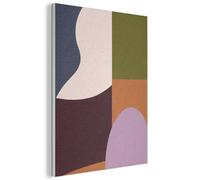 MuchoWow© Sound Proofing Panels 60x80 cm Acoustic Wall Decorative Sounds Proof Panel House Decor Decoration Soundproof Felt Boards Noise Absorbing Shapes - Abstract - Colors - Square