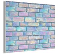 MuchoWow© Sound Proofing Panels 70x50 cm Acoustic Wall Decorative Sounds Proof Panel House Decor Decoration Soundproof Felt Boards Noise Absorbing Rainbow - Gloss - Stone