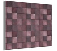 MuchoWow© Sound Proofing Panels 70x50 cm Acoustic Wall Decorative Sounds Proof Panel House Decor Decoration Soundproof Felt Boards Noise Absorbing Square - Tile - Pattern - Purple