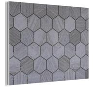MuchoWow© Sound Proofing Panels 70x50 cm Acoustic Wall Decorative Sounds Proof Panel House Decor Decoration Soundproof Felt Boards Noise Absorbing Tile - Gray - Shapes