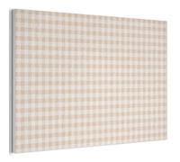 MuchoWow© Sound Proofing Panels 90x60 cm Acoustic Wall Decorative Sounds Proof Panel House Decor Decoration Soundproof Felt Boards Noise Absorbing Plaid - Pattern - Square - Beige