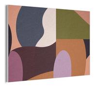 MuchoWow© Sound Proofing Panels Acoustic Wall Decorative Sounds Proof Panel | 60x40 cm - House Decor Decoration Soundproof Felt Boards Noise Absorbing Shapes - Abstract - Colors - Square