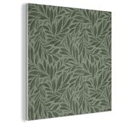 MuchoWow© Soundproofing Panels 80x80 cm Acoustic Panel Sound Proof Decorative Wall Treatment Felt Boards For Walls Soundproof Noise Absorbing Leaves - Organic - Green