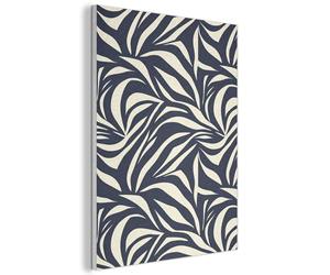MuchoWow© Soundproofing Panels Acoustic Panel Sound Proof Decorative Wall | 50x70 cm - Treatment Felt Boards For Walls Soundproof Noise Absorbing Leaf Shapes - Blue - Pattern - White