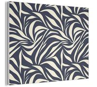 MuchoWow© Soundproofing Panels Acoustic Panel Sound Proof Decorative Wall | 80x60 cm - Treatment Felt Boards For Walls Soundproof Noise Absorbing Leaf Shapes - Blue - Pattern - White