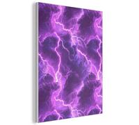MuchoWow© Wall Sound Proofing Panels 50x70 cm Acoustic Room Treatment Soundproof Panel Soundproofing Noise Cancelling Felt Boards Purple - Lightning - Clouds