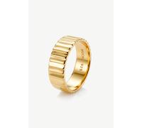 MUCHV Gold or Silver Thick Croissant Ring - Women's Jewellery | Size: Medium MUCHV Gold M