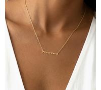 MUCHV Mama Script Necklace - Gold
