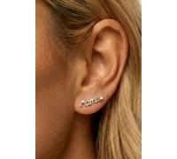 MUCHV Women's Mama Script Stud Earrings in 18k Gold or Silver MUCHV Silver One Size