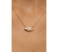 MUCHV Women's Reversible Evil Eye Necklace in 18k Gold MUCHV Gold One Size