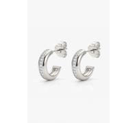 MUCHV Women's Women's Sterling Silver Hoop Earrings Harfi Silver One Size