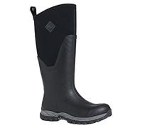 Muck Boots Women's Arctic Sport II Tall Fleece Lined Waterproof Pull on Boot, Black, 5
