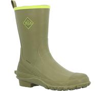 MUCK BOOT COMPANY Men's Harvester Capulet Olive/Lime Green Mid Rubber Boots, Olive and Lime, 6 UK