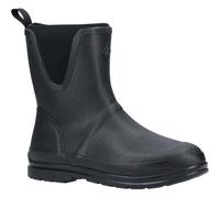 Muck Boots Unisex Originals Pull On Mid Pull on Waterproof Mid Boot, Black, 5