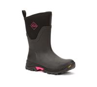 Muck Boots Women's Arctic Ice Mid Thermal Waterproof Wellington, Black, 4