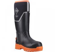 Muck Boots 41315 Grit S5 Women's Safety Wellington Black/Orange U UK6 - EU39 - US7