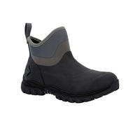 Muck Boots Women's Arctic Sport II Fleece Lined Waterproof Pull on Ankle Boot, Black, 6