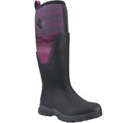 MUCK BOOTS Arctic Sport II Tall Rubber WoMens Black/Magenta Fade Winter Knee High - Size UK 6