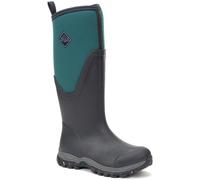 Muck Boots Women's Arctic Sport II Tall Fleece Lined Waterproof Pull on Boot, Navy Spruce, 3