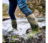 Muck Boots Wellingtons Calder Male 4mm Neoprene Bootie Breathable Mesh Olive Size 7