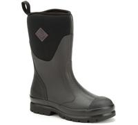 Muck Boots Women's Chore Classic Short Pull On Waterproof Wellington Boot, Black, 8