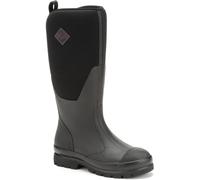 Muck Boots Women's Chore Classic Tall Pull On Waterproof Wellington Boot, Black, 4