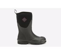 Muck Boots Women's Chore Classic Short Pull On Waterproof Wellington Boot, Black, 8
