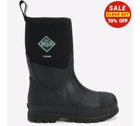 Muck Boots Chore Unisex Mens Womens Classic Mid Patterned Wellington Boots Black