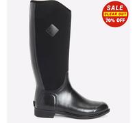 MUCK BOOTS Unisex Derby Tall Textile/Weather Wellingtons - Black Neoprene - Size UK 3
