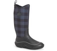 Muck Boots Hale Rubber Black/Grey Plaid Wellington Boots New