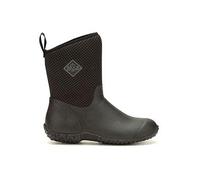 Muck Boots Ladies Muckster Mid Roses Boots, Black, Size 6, Women Black