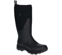 Muck Boots Men's Outpost Fleece Lined Waterproof Pull on Boot, Black, 6