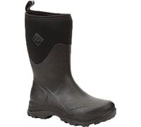 Muck Boots Men's Arctic Outpost Mid Fleece Lined Waterproof Pull on Boot, Black, 8