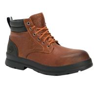 Muck Boots Men's Chore Farm Leather Waterproof Ankle Boot, Brown, 12