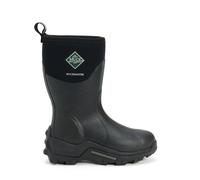Muck Boots Women's Muckmaster Mid Wellington Boots, Black (Black/Black), 6 UK