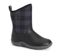Muck Boots Women's Muckster II Mid Pull on Waterproof Mid Boot, Black Plaid, 9