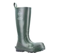 MUCK Boots Mudder S5 Mens Steel Toe Stable Farm Tall Wellington - Green - UK 8