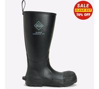 MUCK BOOTS Mudder Safety Wellingtons Mens - Black Rubber - Size UK 4