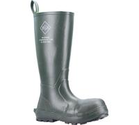 MUCK BOOTS Mens Mudder Tall Safety Wellington S5 - Green Rubber - Size UK 5