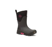MUCK BOOTS Unisex Arctic Ice Mid AGAT Rubber Black/Hot Pink Wellington - Size UK 6