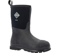 Muck Boots Unisex Chore Classic Mid Pull On Waterproof Wellington Boot, Black, 9
