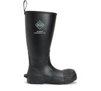 MUCK BOOTS Mudder Safety Wellingtons Mens - Black Rubber - Size UK 10