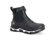 Muck Boots Women's Apex Mid Zip Performance Waterproof Ankle Boots, Black, 3