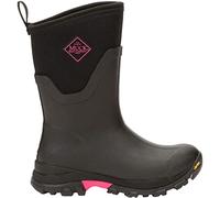 Muck Boots Women's Arctic Ice Mid Thermal Waterproof Wellington, Black Hot Pink, 9